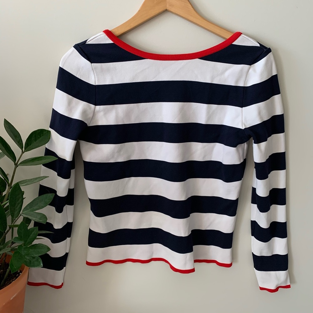 Only- Nautical Sweater with V-Back